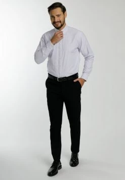 DreiMaster Hombre BUSINESS - Camisa - Blau Kariert