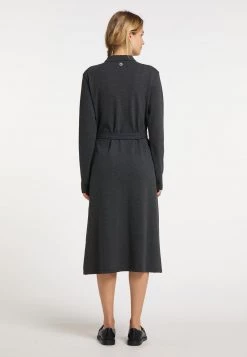 Mujer DREIMASTER BRIDGEPORT - Vestido Camisero - Dunkelgrau Melange -Tienda DreiMaster barata 030b763aa23e4cbb8f747ce233ae8b87