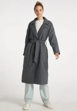 DREIMASTER KEYTI - Abrigo Clásico - Grau Melange, Mujer