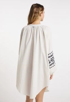 DreiMaster Vestido Camisero - Wollweiss, Mujer -Tienda DreiMaster barata 0380a6c152644154b6b64d7b682860d4