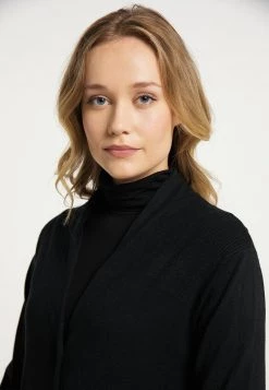 Mujer DREIMASTER MALEGNANO - Chaqueta De Punto - Schwarz -Tienda DreiMaster barata 0383ea8a1f4848bfbf627f29cbc61ffa