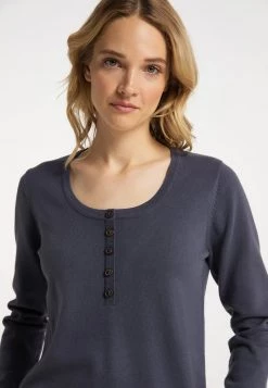 Mujer DREIMASTER FUMO - Jersey De Punto - Graublau -Tienda DreiMaster barata 0560ae0f9f864611a514e8fa5fb5b328