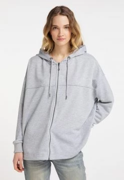 DreiMaster Sudadera Con Cremallera - Grau Melange, Mujer