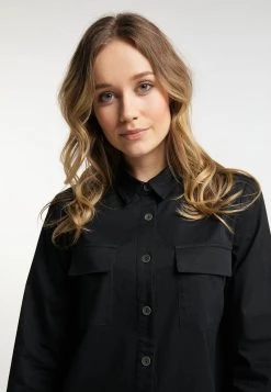 Mujer DREIMASTER ELMWOOD - Camisa - Schwarz -Tienda DreiMaster barata 0874db30c9014c5586440e0474677316