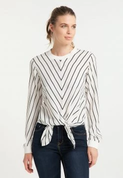 DreiMaster Mujer Blusa - Weiss Schwarz -Tienda DreiMaster barata 08d0579d99b448c9993cc09f4267c59c