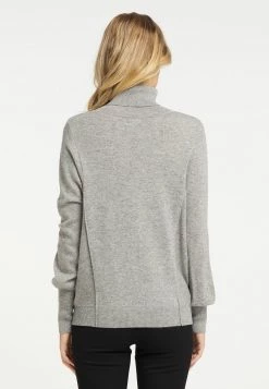 DreiMaster Mujer Jersey De Punto - Hellgrau Melange -Tienda DreiMaster barata 08e175234f3b42e9b72a4fc165b368fe