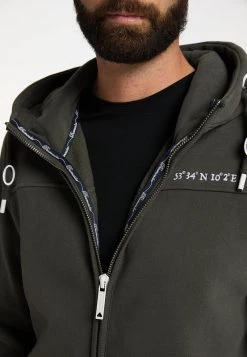 Hombre DREIMASTER KILATA - Sudadera Con Cremallera - Dunkeloliv -Tienda DreiMaster barata 0aaebda53a7e46f580ced8860a9035c7