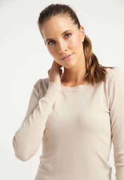 DreiMaster Mujer Jersey De Punto - Silber Beige -Tienda DreiMaster barata 0b773a1dda7145a0bedf3acdd9ebac32