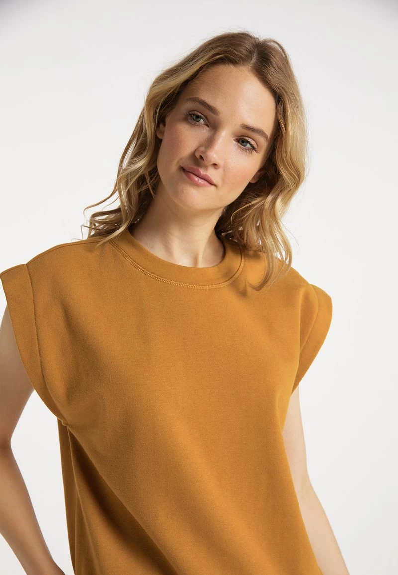 Mujer DREIMASTER TAKELAGE - Camiseta Básica - Dunkelcurry 4 Mujer DREIMASTER TAKELAGE - Camiseta Básica - Dunkelcurry - Imagen 4