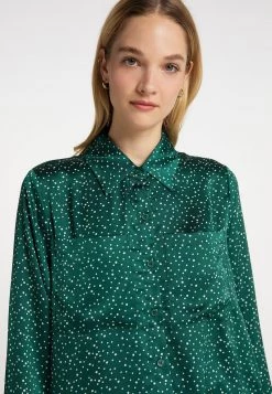 Mujer DREIMASTER CASNAGIE - Camisa - Grün Gepunktet -Tienda DreiMaster barata 0bd72160e8474239b0fc458508e53e96