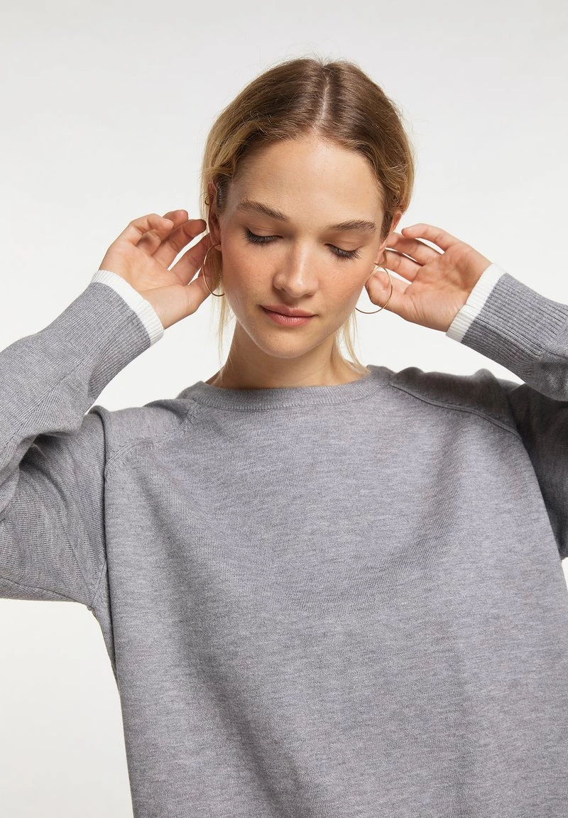 Mujer DREIMASTER BRIDGEPORT - Jersey De Punto - Grau Melange 4 Mujer DREIMASTER BRIDGEPORT - Jersey De Punto - Grau Melange - Imagen 4