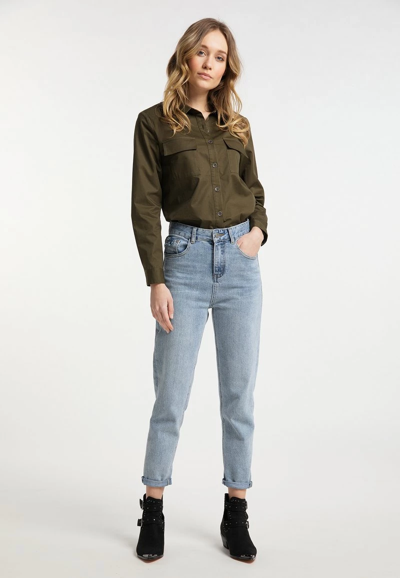 Mujer DREIMASTER ELMWOOD - Camisa - Oliv 2 Mujer DREIMASTER ELMWOOD - Camisa - Oliv - Imagen 2