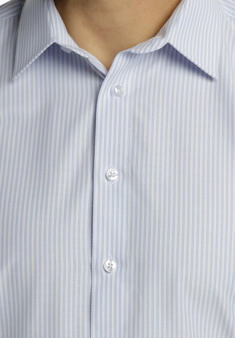 DreiMaster Hombre Camisa Elegante - Hellblau Gestreift 4 DreiMaster Hombre Camisa Elegante - Hellblau Gestreift - Imagen 4