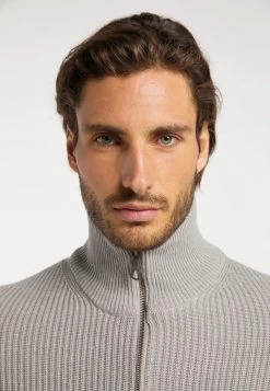 Hombre DREIMASTER ABREL - Chaqueta De Punto - Hellgrau -Tienda DreiMaster barata 12603ed75d3f4d02aacdfb9dcc688a4a