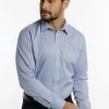 DreiMaster Camisa Elegante - Helles Jeansblau, Hombre