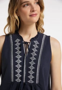 DreiMaster Mujer Blusa - Marine -Tienda DreiMaster barata 12ca5f20e40643e395603c3ff42bc033