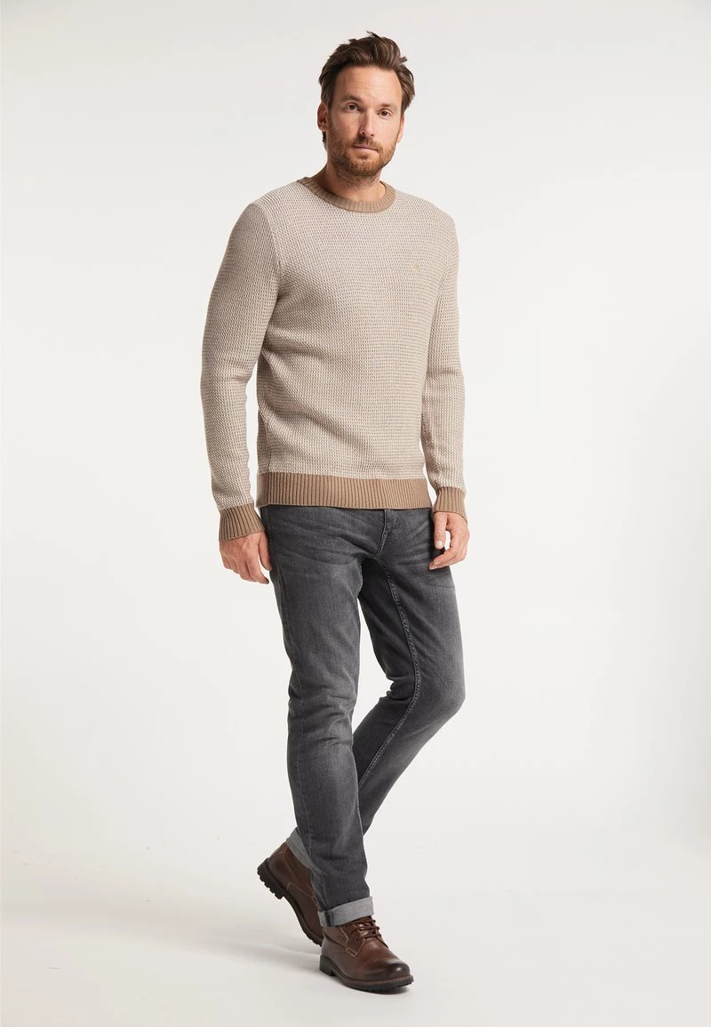 DreiMaster Hombre Jersey De Punto - Beige Wollweiss 2 DreiMaster Hombre Jersey De Punto - Beige Wollweiss - Imagen 2