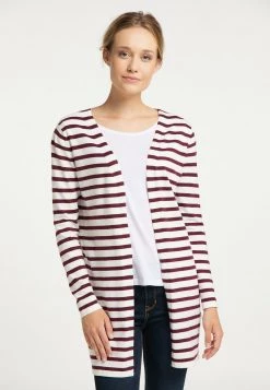 Mujer DREIMASTER BRIDGEPORT - Chaqueta De Punto - Wollweiss Rot