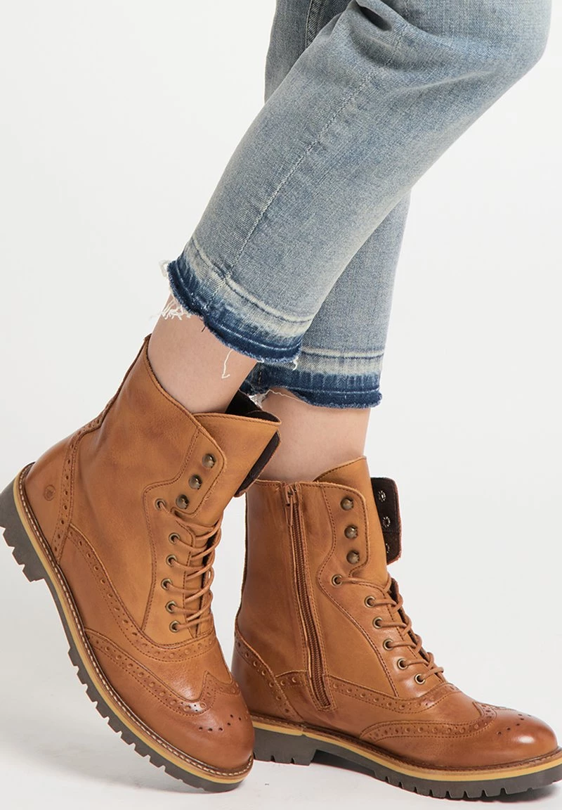 Mujer DREIMASTER PLUMDALE - Botines Con Cordones - Cognac 1 Mujer DREIMASTER PLUMDALE - Botines Con Cordones - Cognac