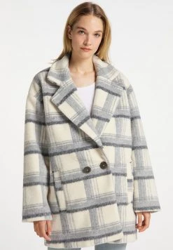 Mujer DREIMASTER KEYTI - Abrigo Clásico - Karo Grau