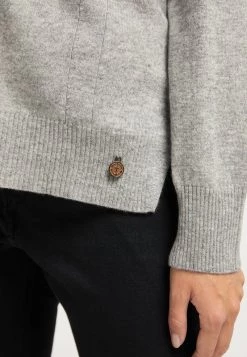 DreiMaster Mujer Chaqueta De Punto - Hellgrau Melange -Tienda DreiMaster barata 16d3762e95d7404d8ad9216ac158cf97