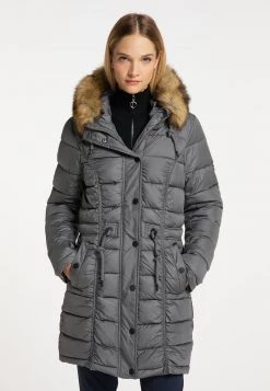 Mujer DREIMASTER BARADELLO - Abrigo De Invierno - Dunkelgrau