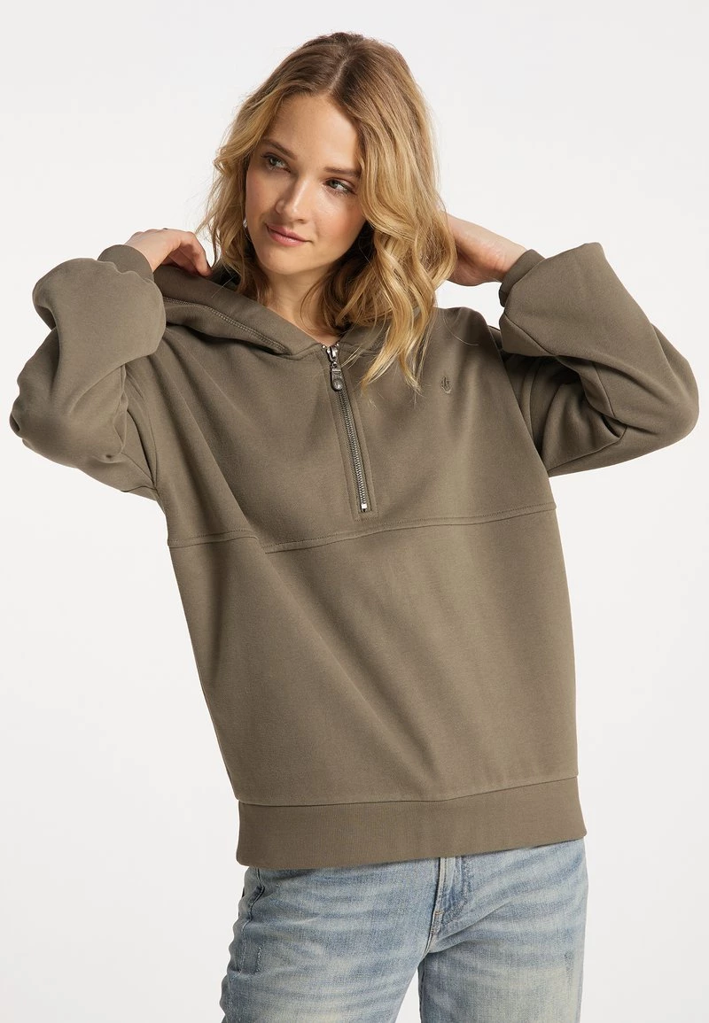 Mujer DREIMASTER TAKELAGE - Jersey Con Capucha - Militäroliv 1 Mujer DREIMASTER TAKELAGE - Jersey Con Capucha - Militäroliv