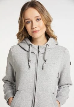 Mujer DREIMASTER TAKELAGE - Sudadera Con Cremallera - Hellgrau Melange -Tienda DreiMaster barata 180a710f536a42c882d9dffddb30d663