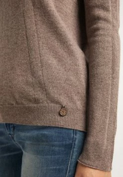DreiMaster Mujer Jersey De Punto - Hellbraun Melange -Tienda DreiMaster barata 183bb62eb6b64d71be3e03eec1554de2