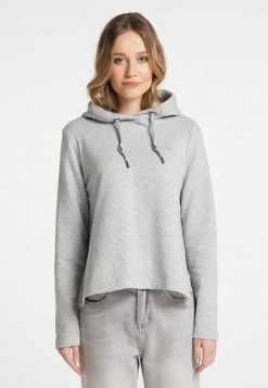 Mujer DREIMASTER TAKELAGE - Jersey Con Capucha - Hellgrau Melange