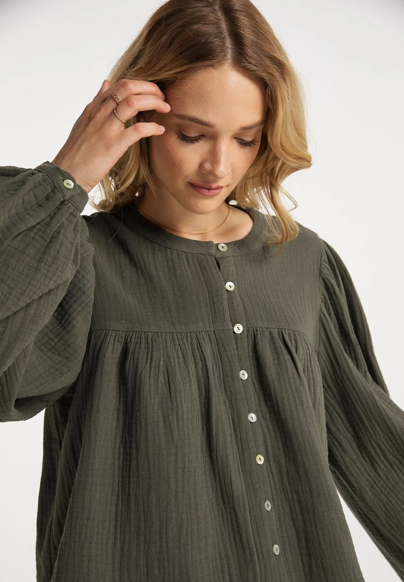 Mujer DREIMASTER INCUS - Blusa - Oliv 4 Mujer DREIMASTER INCUS - Blusa - Oliv - Imagen 4