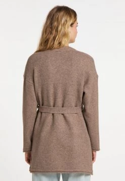 Mujer DREIMASTER INCUS - Chaqueta De Punto - Schlammbraun Melange -Tienda DreiMaster barata 1b50eb497f6a473f8e5d9c86ff964263