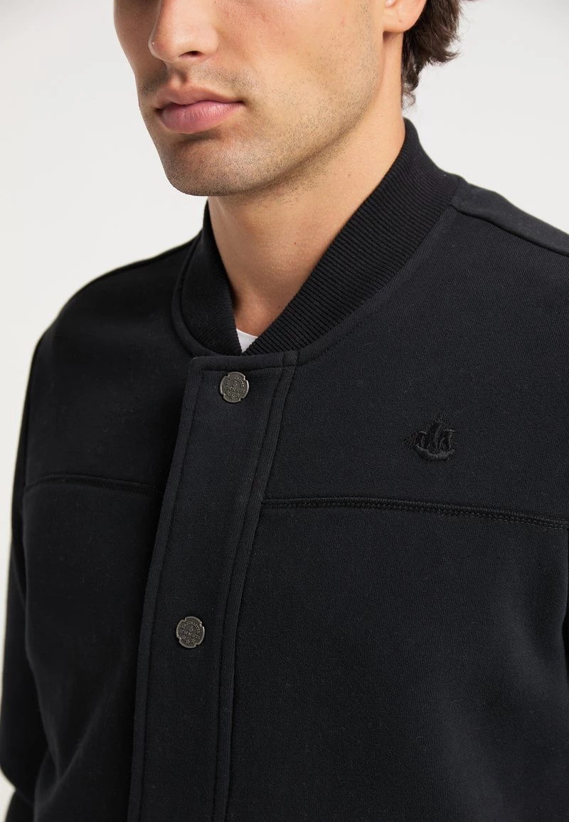 DreiMaster Hombre Sudadera Con Cremallera - Schwarz 4 DreiMaster Hombre Sudadera Con Cremallera - Schwarz - Imagen 4