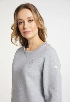 Mujer DREIMASTER KILATA - Sudadera - Hellgrau Melange -Tienda DreiMaster barata 1be37748fccf4a25a56d8f1bc0396c2c