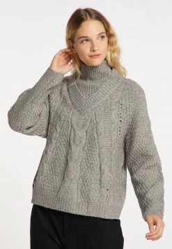 Mujer DREIMASTER INCUS - Jersey De Punto - Grau Melange