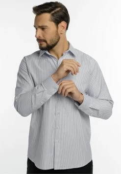 DreiMaster Hombre Camisa Elegante - Dunkelblau Gestreift