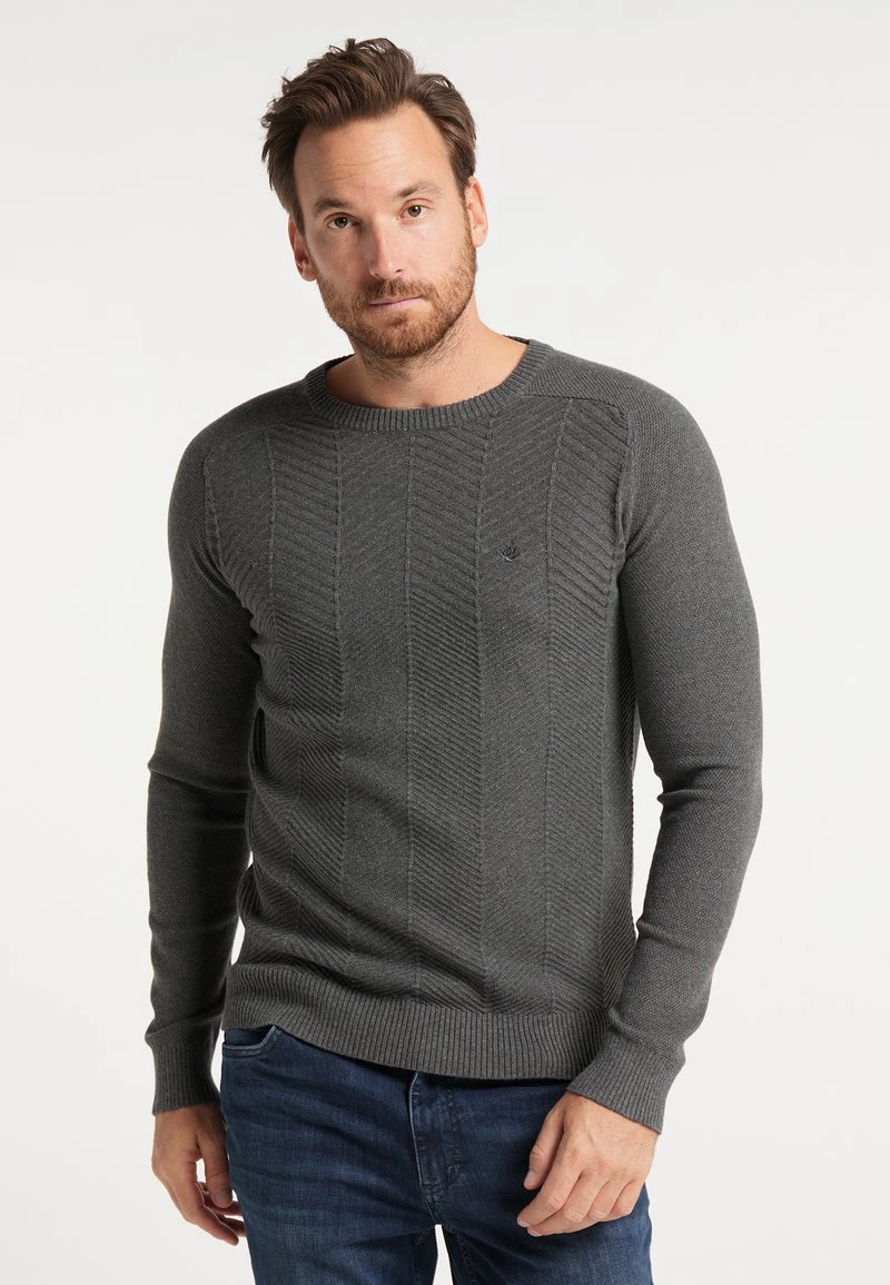 Hombre DREIMASTER TAXIEN - Jersey De Punto - Dunkelgrau Melange 1 Hombre DREIMASTER TAXIEN - Jersey De Punto - Dunkelgrau Melange