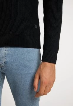 Hombre DREIMASTER ABREL - Chaqueta De Punto - Schwarz -Tienda DreiMaster barata 1feed68a792e439b9178a9a6721fd420