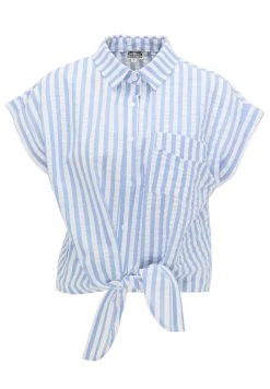 DreiMaster Mujer Camisa - Weiss Hellblau -Tienda DreiMaster barata 21c8e44c9262494992a02eaa1edd65b2