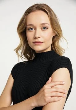 Mujer DREIMASTER BARADELLO - Camiseta Básica - Schwarz -Tienda DreiMaster barata 2206c9074c9945929d18f69945ea29ab