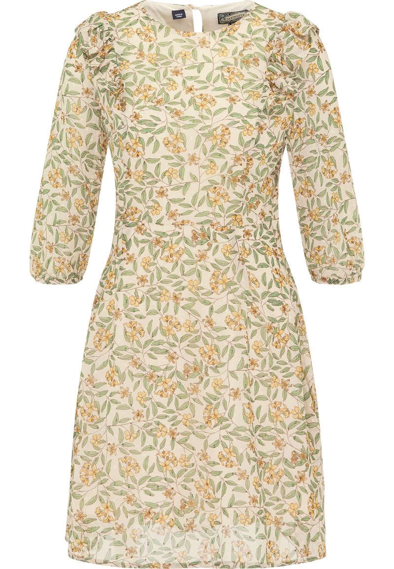 DreiMaster Mujer Vestido Informal - Weiss Blumen 5 DreiMaster Mujer Vestido Informal - Weiss Blumen - Imagen 5