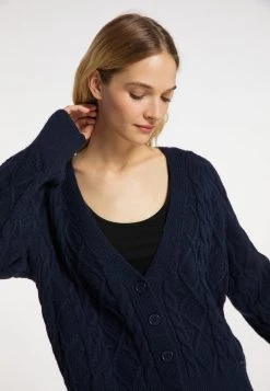 Mujer DREIMASTER KEYTI - Chaqueta De Punto - Marine -Tienda DreiMaster barata 2783c0551fa44375b99c5de2e47d7c62