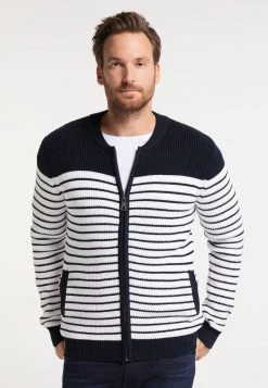 DreiMaster Hombre Chaqueta De Punto - Marine Wollweiss