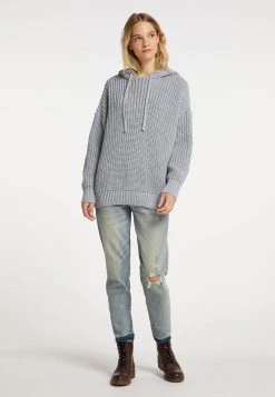 Mujer DREIMASTER KEYTI - Jersey De Punto - Hellgrau -Tienda DreiMaster barata 29a8874efcc748898eb3af121c45e73c