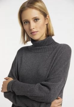 DreiMaster Mujer Jersey De Punto - Dunkelgrau Melange -Tienda DreiMaster barata 2b3b300695e04fe7a346f8a3f6e6c735