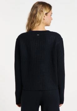 Mujer DREIMASTER INCUS - Chaqueta De Punto - Black -Tienda DreiMaster barata 2c87294da1b84294a58bf2febe37000b