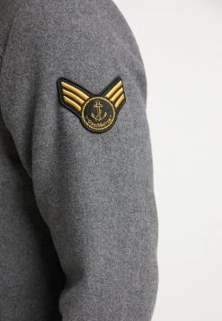 DreiMaster Hombre Abrigo De Invierno - Grau Melange -Tienda DreiMaster barata 2cbe06586ab44ff283b67599d140b533