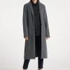 Mujer DREIMASTER BARADELLO - Abrigo Clásico - Grau Melange