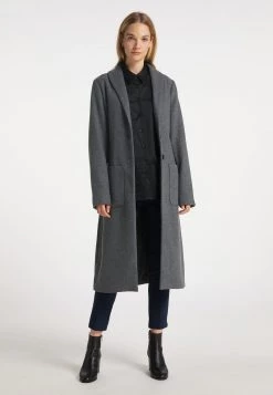 Mujer DREIMASTER BARADELLO - Abrigo Clásico - Grau Melange