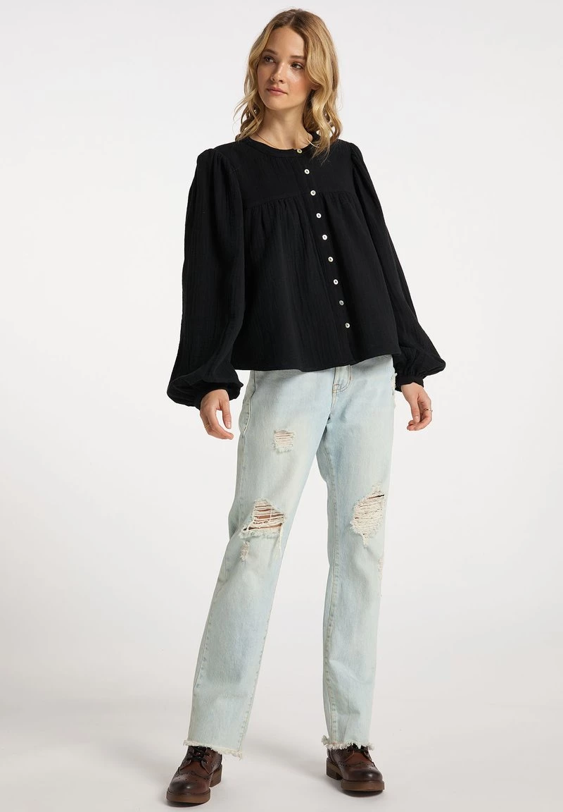 Mujer DREIMASTER INCUS - Blusa - Schwarz 2 Mujer DREIMASTER INCUS - Blusa - Schwarz - Imagen 2